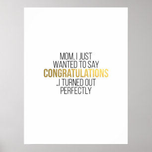 Lustigt Mors dag-citat för MAMMA Poster