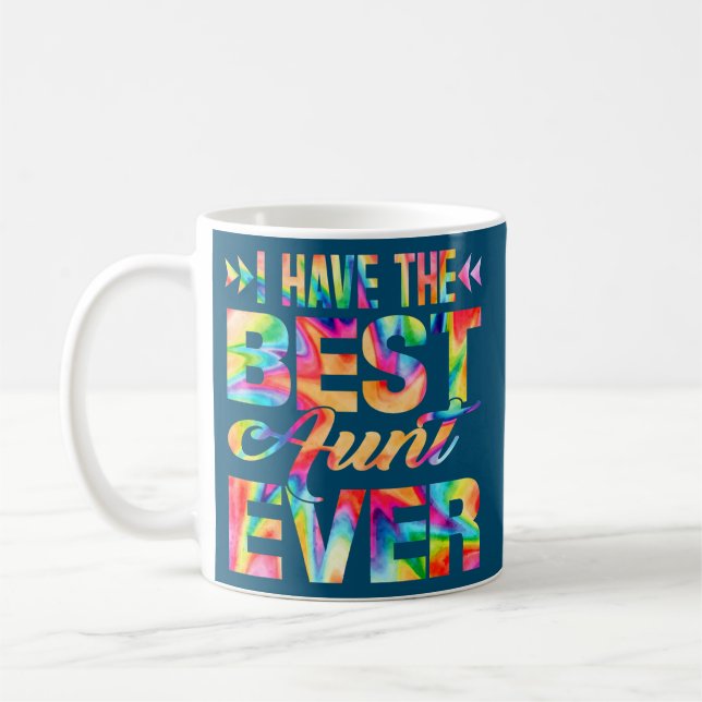 Lustigt Mors dag jag har bästa Moster någonsin Tie Kaffemugg (Vänster)