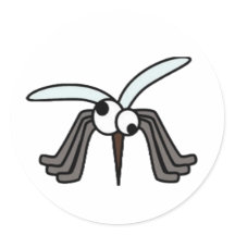 Lustigt Mosquitoes som flyger suger för att vara d