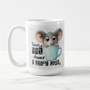 Lustigt Mouse Coffee Mugg - 99% Stryk inte citat