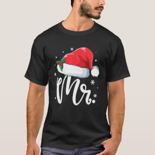 Lustigt Mr Claus jultomten Matching Couple Paj T Shirt