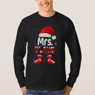 Lustigt mrs Jultomten Julmatchning Familj Pa T Shirt