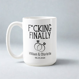 Lustigt mugg-förlovning, förlovning kaffemugg
