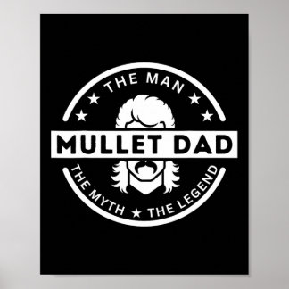 Lustigt Mullet Far som säger människan myten om Le Poster