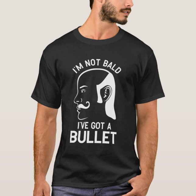 Lustigt Mullet, jag är inte Bald T Shirt (Framsida)