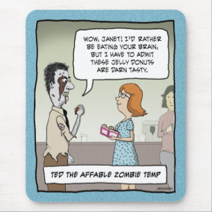 Lustigt munstycke: Office Zombie Musmatta