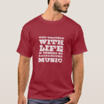 Lustigt musikcitat T-shirt för Music Älskare<br><div class="desc">Det spelar ingen roll vilken musik du kärlekar. Det kan vara sten,  pop,  alternativt,  hip hop eller rap. Utan musik skulle våra liv vara tråkigt och tråkigt. Hämta den här musikofferten t-shirt åt dig själv eller som gåva till musik älskare därute. Det finns ingen bakgrundsmusik.</div>