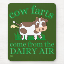 Lustigt musmatta "COW FARTS.."