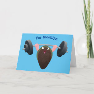 Lustigt mussel som arbetar med illustration av tec kort