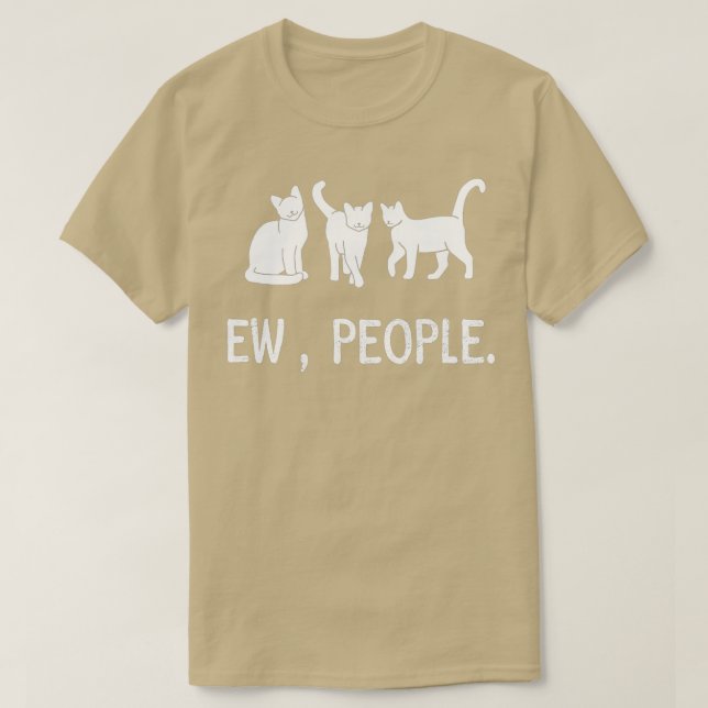 Lustigt mysig kattunge svart katt rolig ny, folk m t shirt (Design framsida)