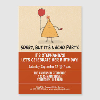 Lustigt: Nacho Party födelsedag