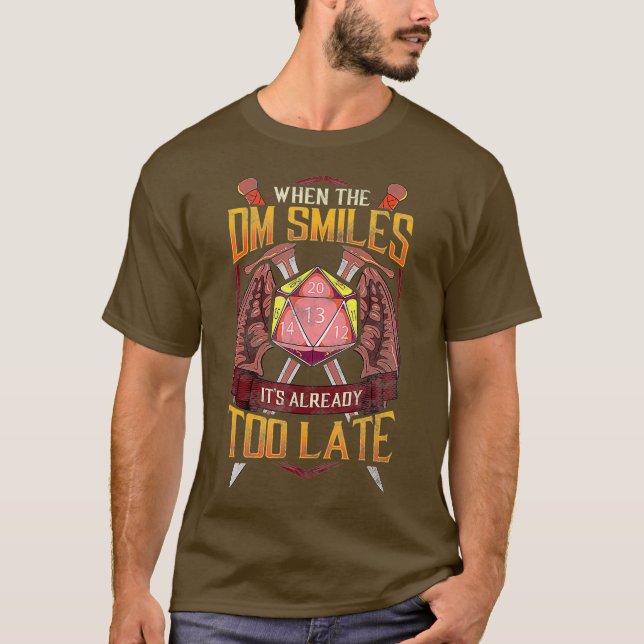Lustigt när DM redan för sent leker T Shirt (Framsida)