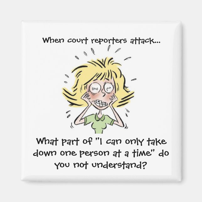 Lustigt när rapportörer från domstolen attackerar magnet (Framsidan)