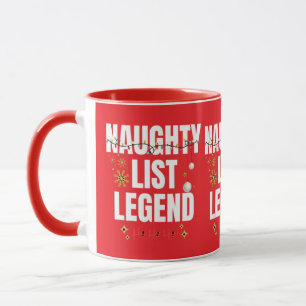 Lustigt naughn-lista mugg