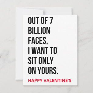Lustigt Naughty Dirty Valentine Day Gift & Card Julkort