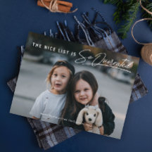 Lustigt Naughty från Nice-listan Fotojul