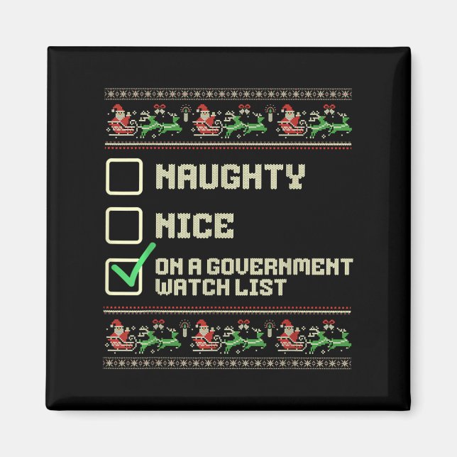 Lustigt Naughty Nice på en regerings bevakningslis Magnet (Framsidan)
