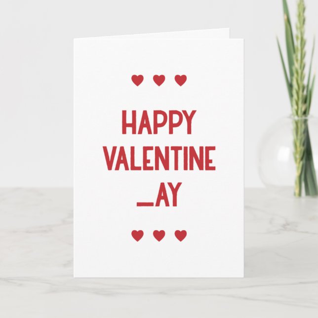 Lustigt Naughty Valentine Card Ge mig D i kväll Tack Kort (Framsida)