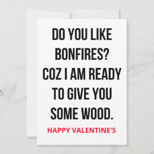 Lustigt Naughty Valentines Day Card Julkort