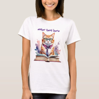 Lustigt Nerd, Geek Gift Cat-älskare T Shirt