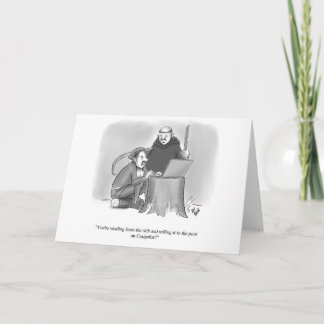 Lustigt New Yorker Stil tomt gratulationskort Kort