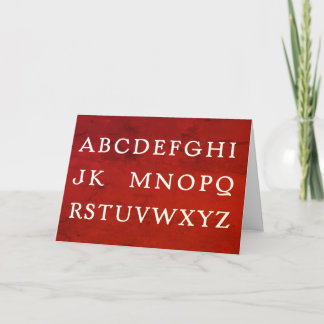 Lustigt "No L" (Noel) för juljoke Mottled Helgkort
