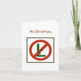 Lustigt Noel "No L"-julkort Helgkort