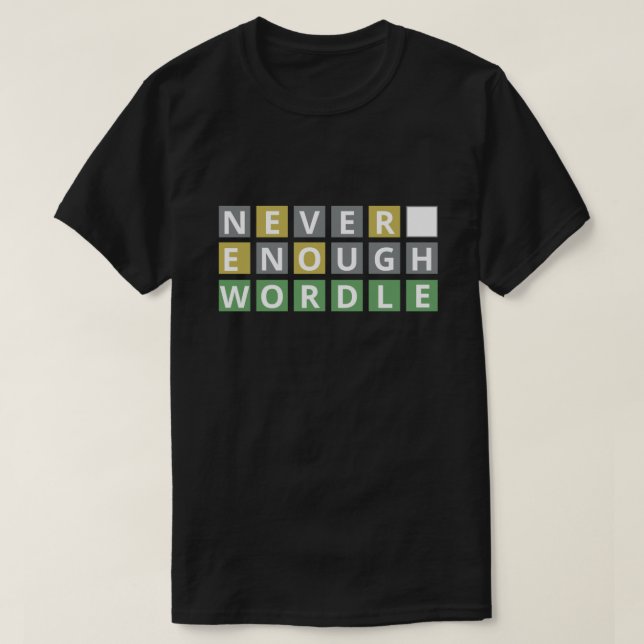 Lustigt nog aldrig Ord - Pussel Game Player T Shirt (Design framsida)