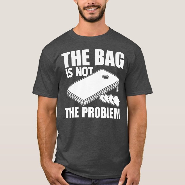 Lustigt nog är det inte kornhålet som är problemet t shirt (Framsida)