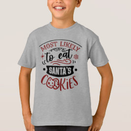 Lustigt nog att äta Cookies jul T Shirt