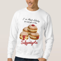 Lustigt nog att äta Sufganiyot Hanukkah Food