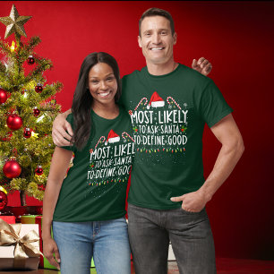 Lustigt nog att be jultomten att definiera Bra Jul T Shirt