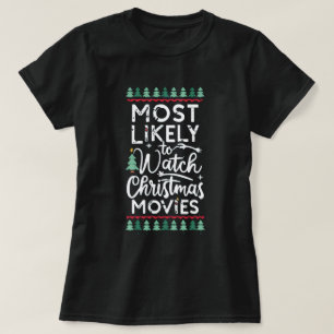 Lustigt nog att titta på julfilmer t shirt