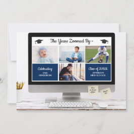 Lustigt nog de år som zoomas av Studenten Photos P Inbjudningar