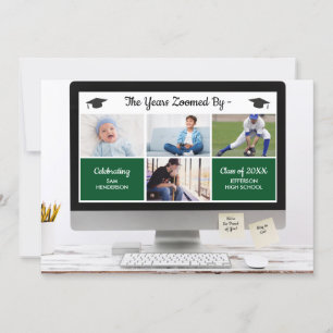 Lustigt nog de år som zoomas av Studenten Photos P Inbjudningar