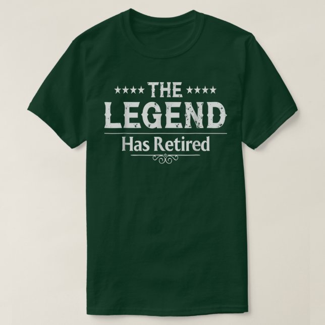 Lustigt nog har legenden dragit sig tillbaka och g t shirt (Design framsida)
