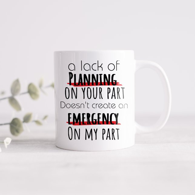 Lustigt nog saknas planering kaffemugg (Skapare uppladdad)