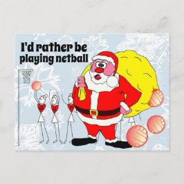 Lustigt nog spela Netball jul Vykort