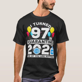 Lustigt nog vandrade jag 97 i karantän 2021, födel t shirt