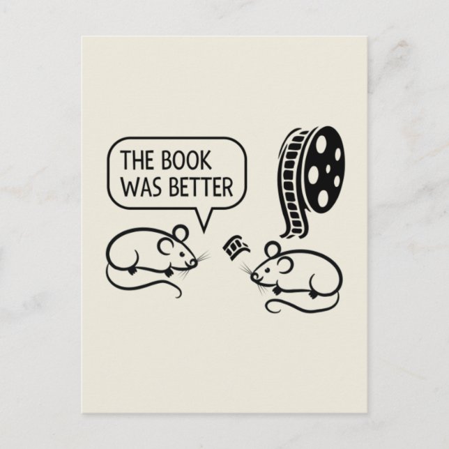 Lustigt nog var Bok bättre Mce Postcard Vykort (Framsida)