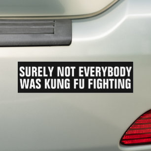 Lustigt nog VAR INTE ALLA KUNG FU SOM KÄMPADE Bildekal