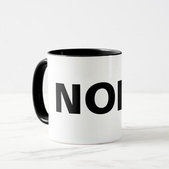 Lustigt NOPE-kaffe Tea Mugg (Framsida vänster)