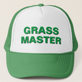 Lustigt Novelty Baseball-julgåva GRASS MASTER Keps