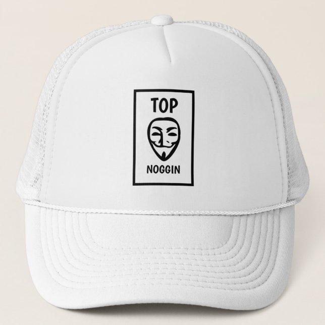 Lustigt Novelty Baskeball TOP NOGGIN Keps (Framsida)