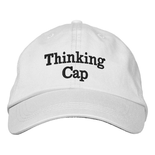 Lustigt Novelty Bastiebollens tänkande GJP Broderad Keps (Framsida)