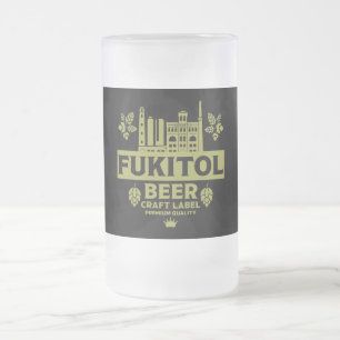 Lustigt Novelty - etiketter för julöl Frostat Ölglas