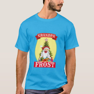 Lustigt Novelty Jul GRANDPA FROST T Shirt