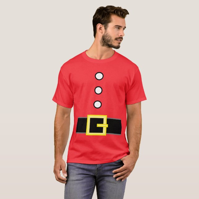 Lustigt Novelty Jul SANTA S ELF KOSTYM COSTUME T Shirt (Hel framsida)