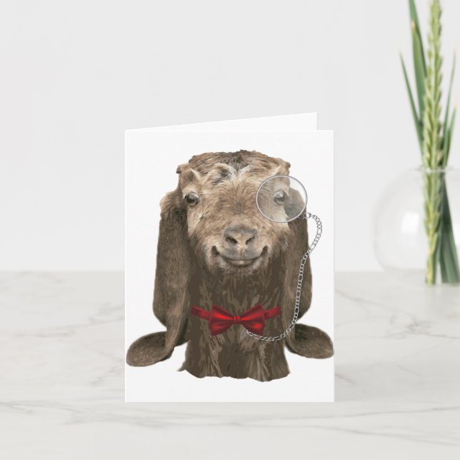 Lustigt nubiskt getat med monokle kort (Framsida)