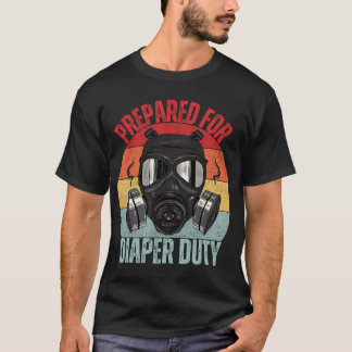 Lustigt ny pappa förberedd för Duty pappa Diape T Shirt